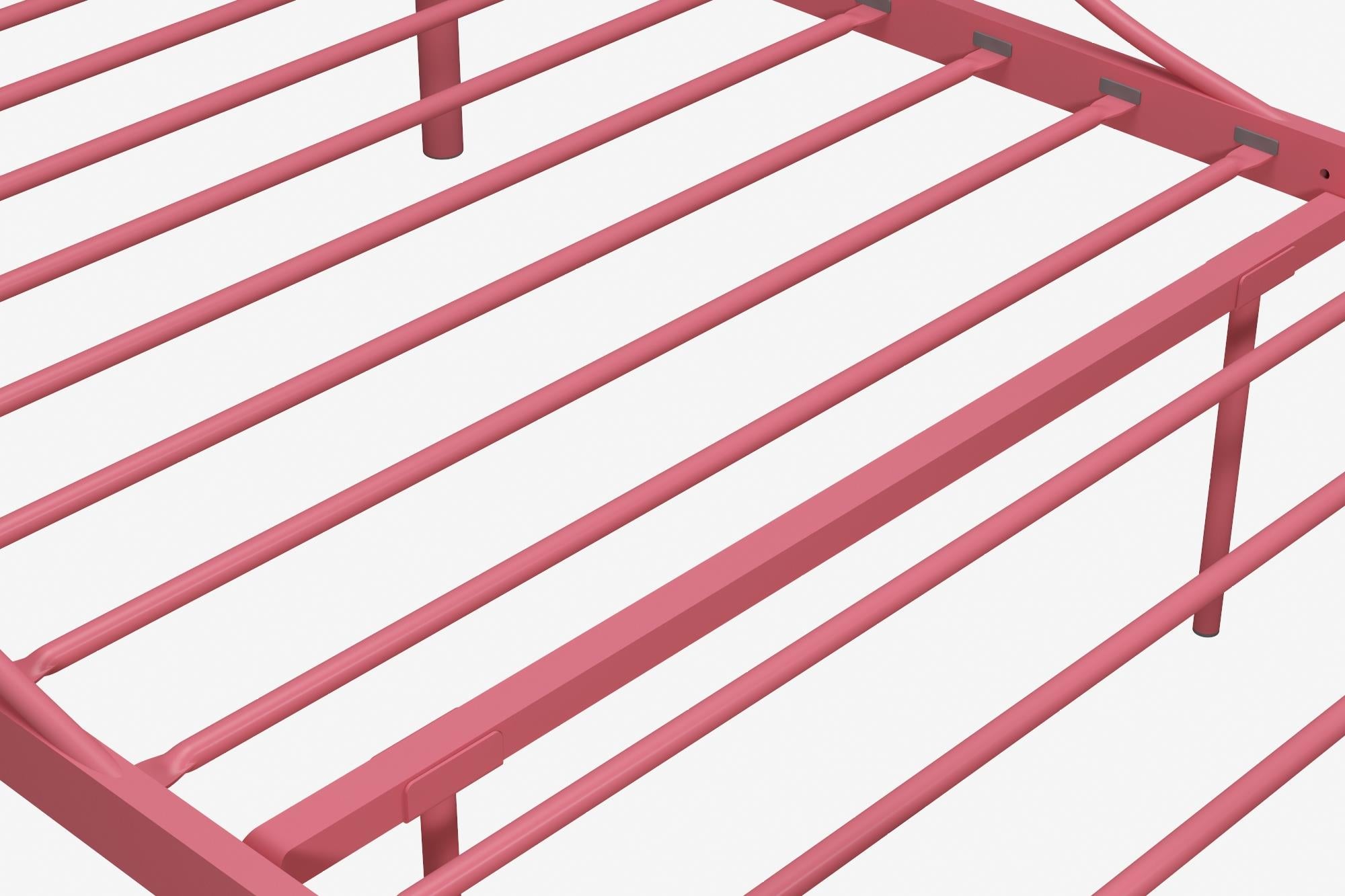 DHP Canopy Metal Bed - Pink - Twin