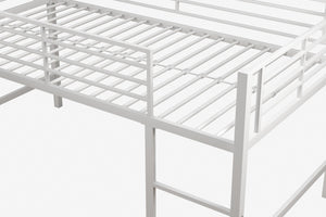DHP Laurie Kids' Low Loft Bed with Slide - White - Twin