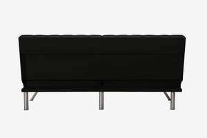 DHP Emily Armless Futon Sofa Bed - Black