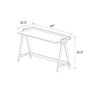 Ren Home Enkel Desk - Light Oak and White
