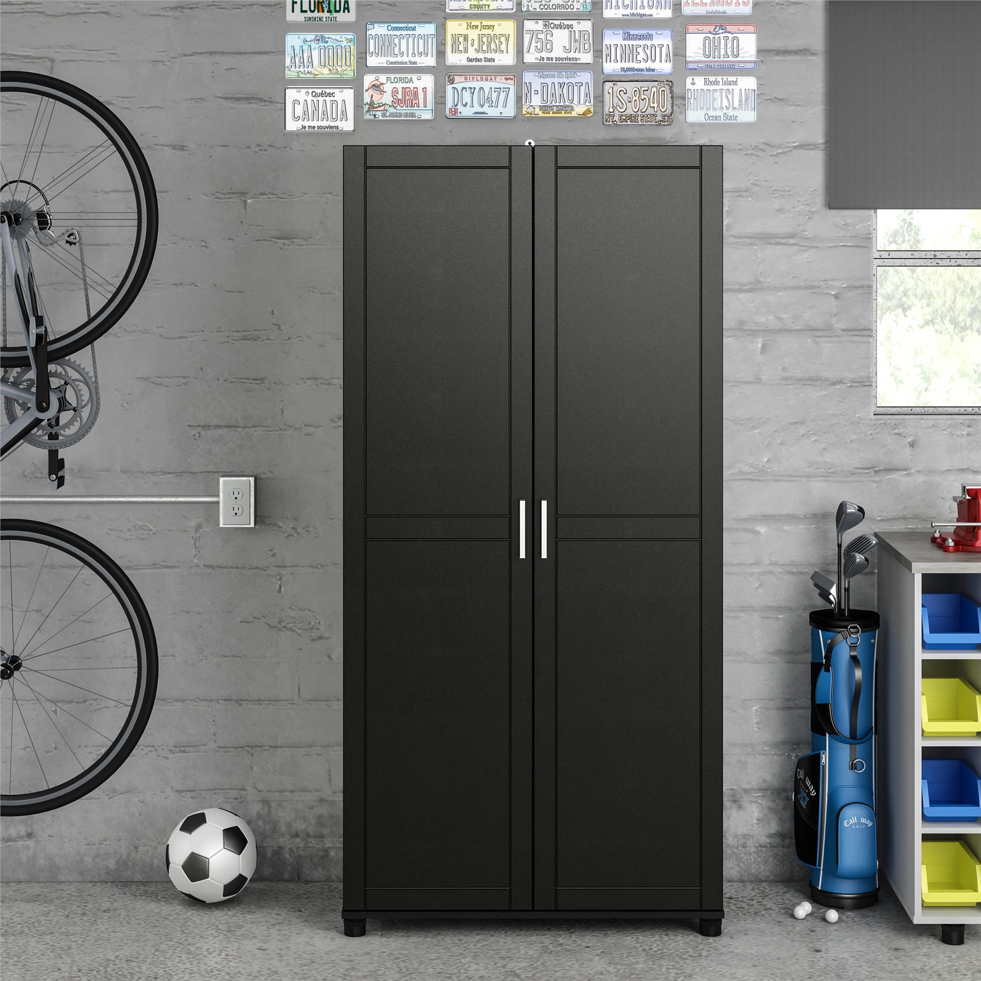 Systembuild Evolution Callahan 36" Utility Storage Cabinet - Black