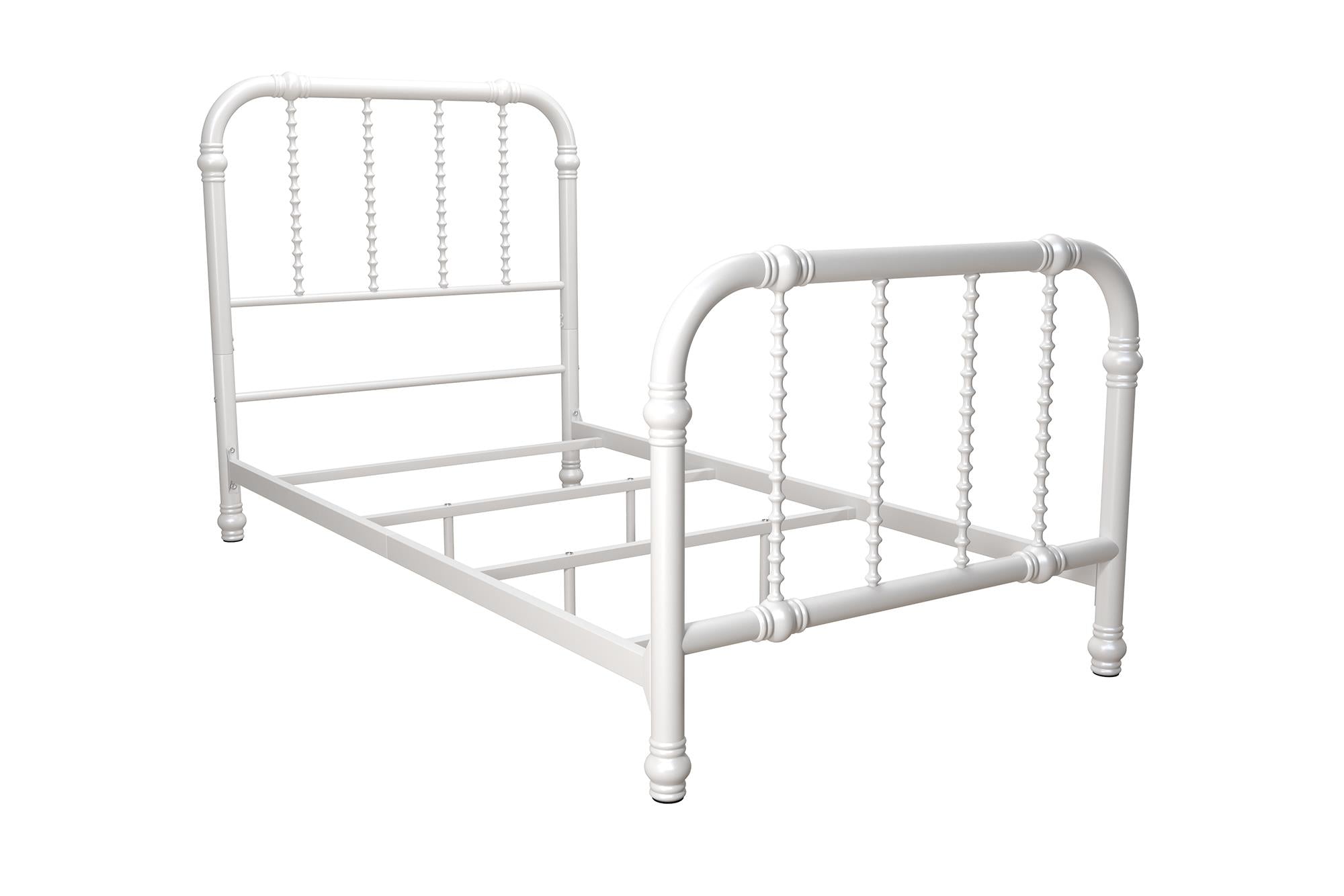DHP Jenny Lind Metal Bed Frame - White - Twin