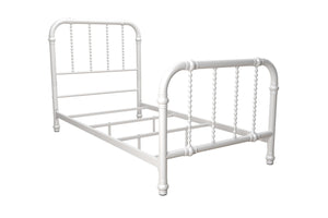 DHP Jenny Lind Metal Bed Frame - White - Twin