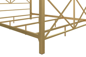 DHP Rosedale Metal Canopy Bed - Gold - Full
