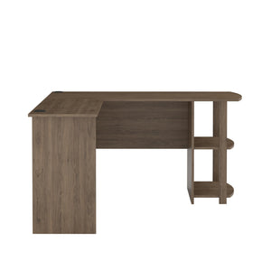 Ameriwood Home Dakota L Desk with Bookshelves - Rustic Oak