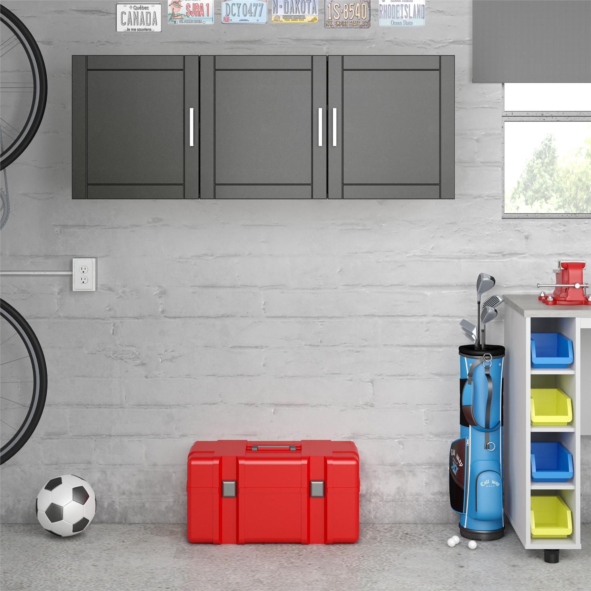 Systembuild Evolution Callahan 54" Wall Cabinet - Black