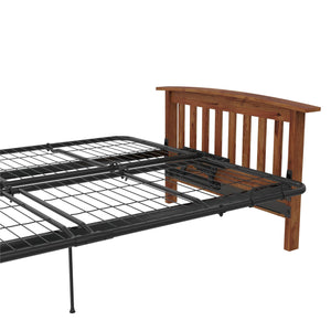 DHP Brixen Futon Set with Wood Frame and 6" Polyester Mattress - Tan - Full
