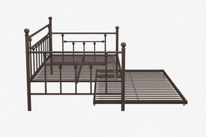 DHP Manila Metal Daybed with Trundle - Bronze - Twin