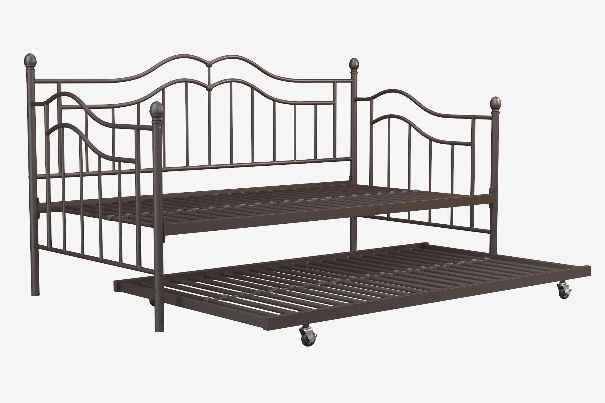 DHP Tokyo Metal Daybed with Trundle - Bronze - Twin