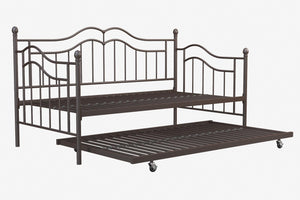 DHP Tokyo Metal Daybed with Trundle - Bronze - Twin