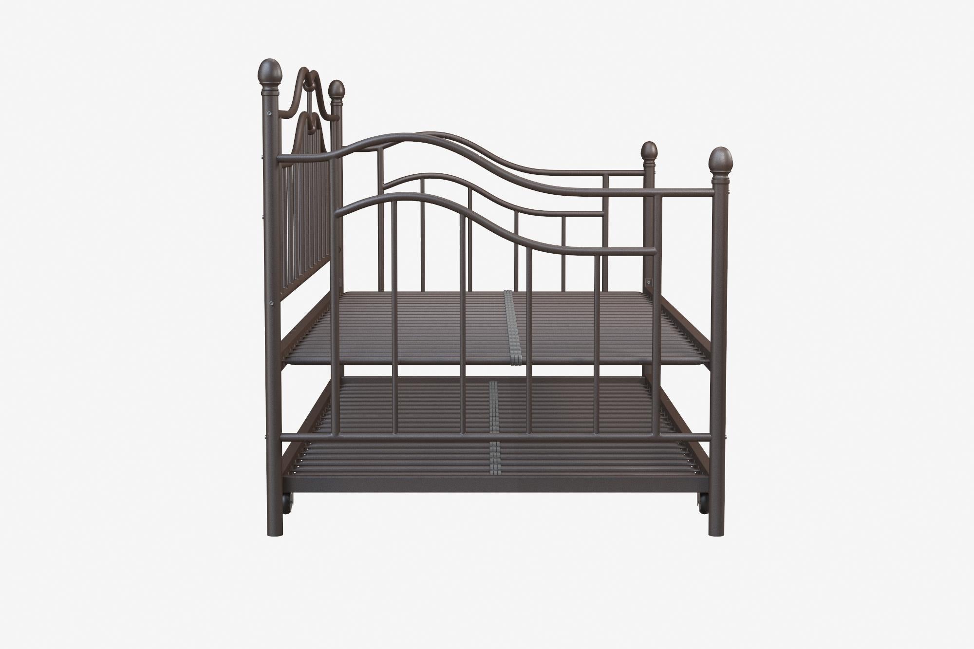 DHP Tokyo Metal Daybed with Trundle - Bronze - Twin