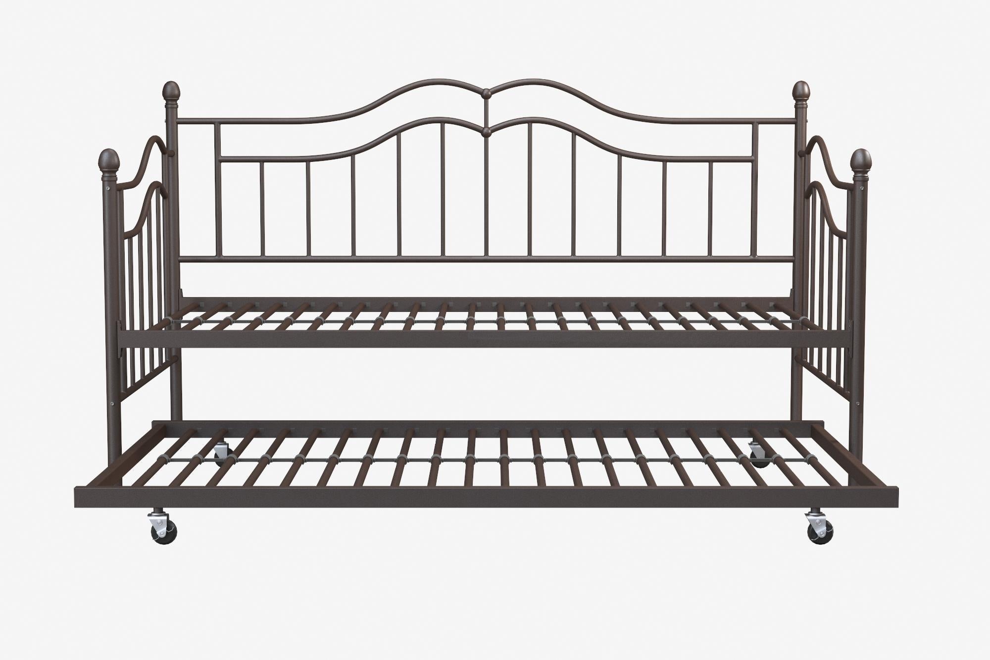 DHP Tokyo Metal Daybed with Trundle - Bronze - Twin