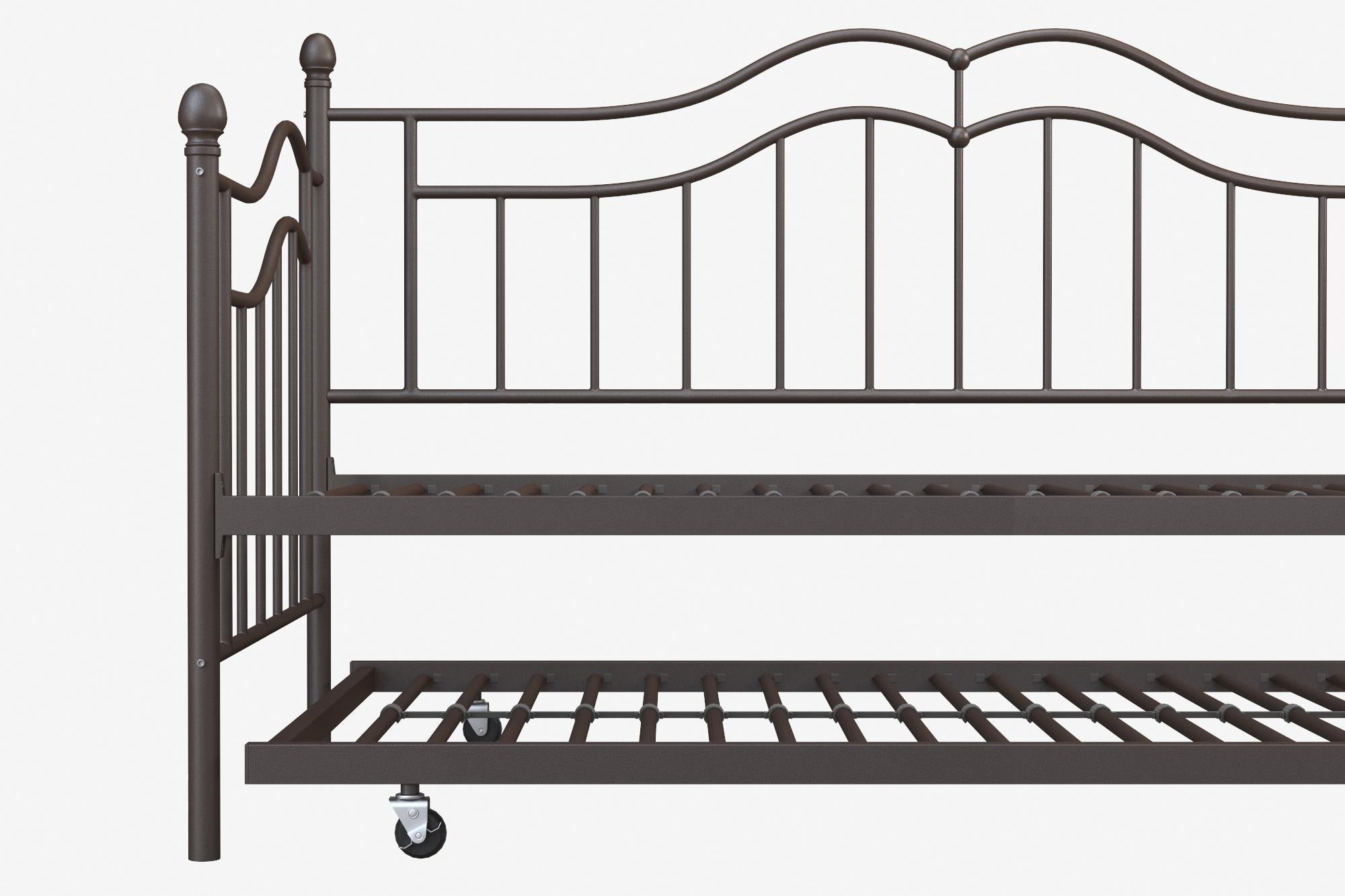 DHP Tokyo Metal Daybed with Trundle - Bronze - Twin