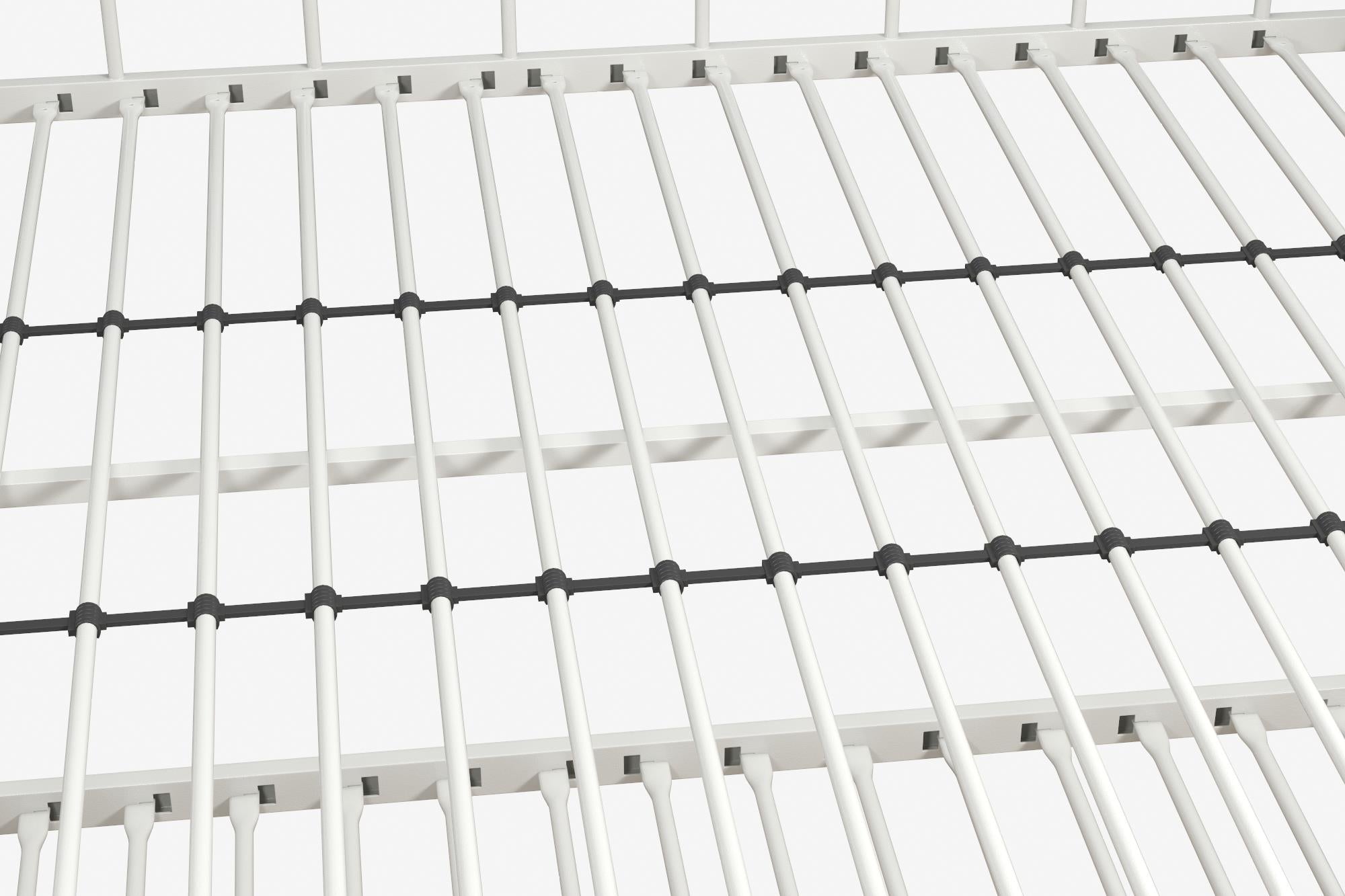 DHP Manila Metal Daybed with Trundle - White - Full