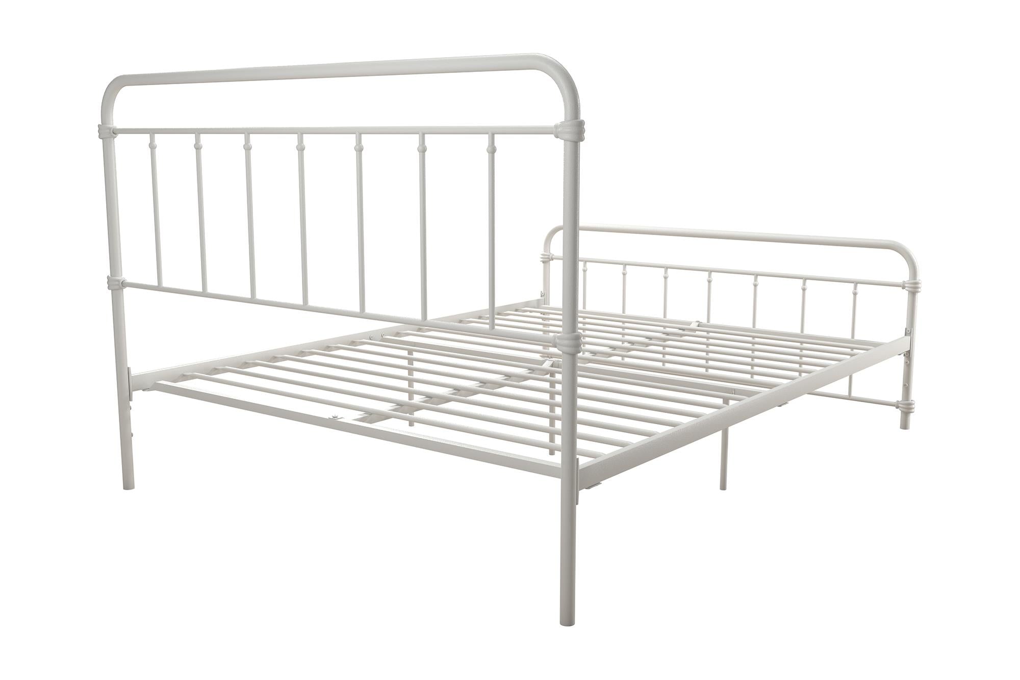 DHP Wallace Metal Bed Frame - White - Queen
