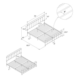 DHP Wallace Metal Bed Frame - Black - King
