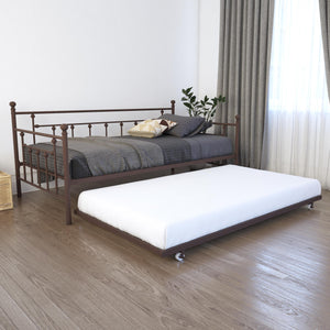 DHP Manila Metal Daybed with Trundle - Bronze - Twin