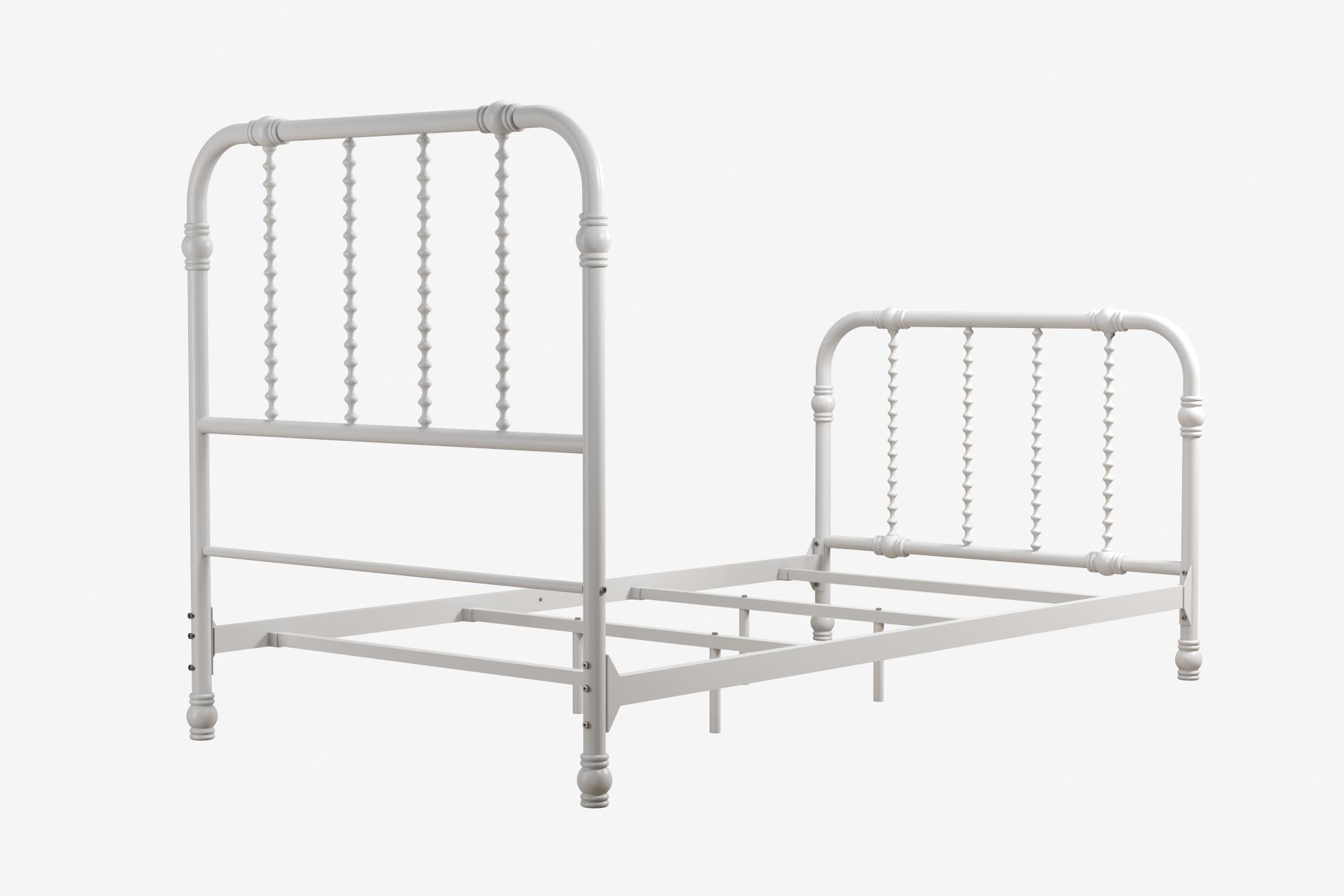 DHP Jenny Lind Metal Bed Frame - White - Twin