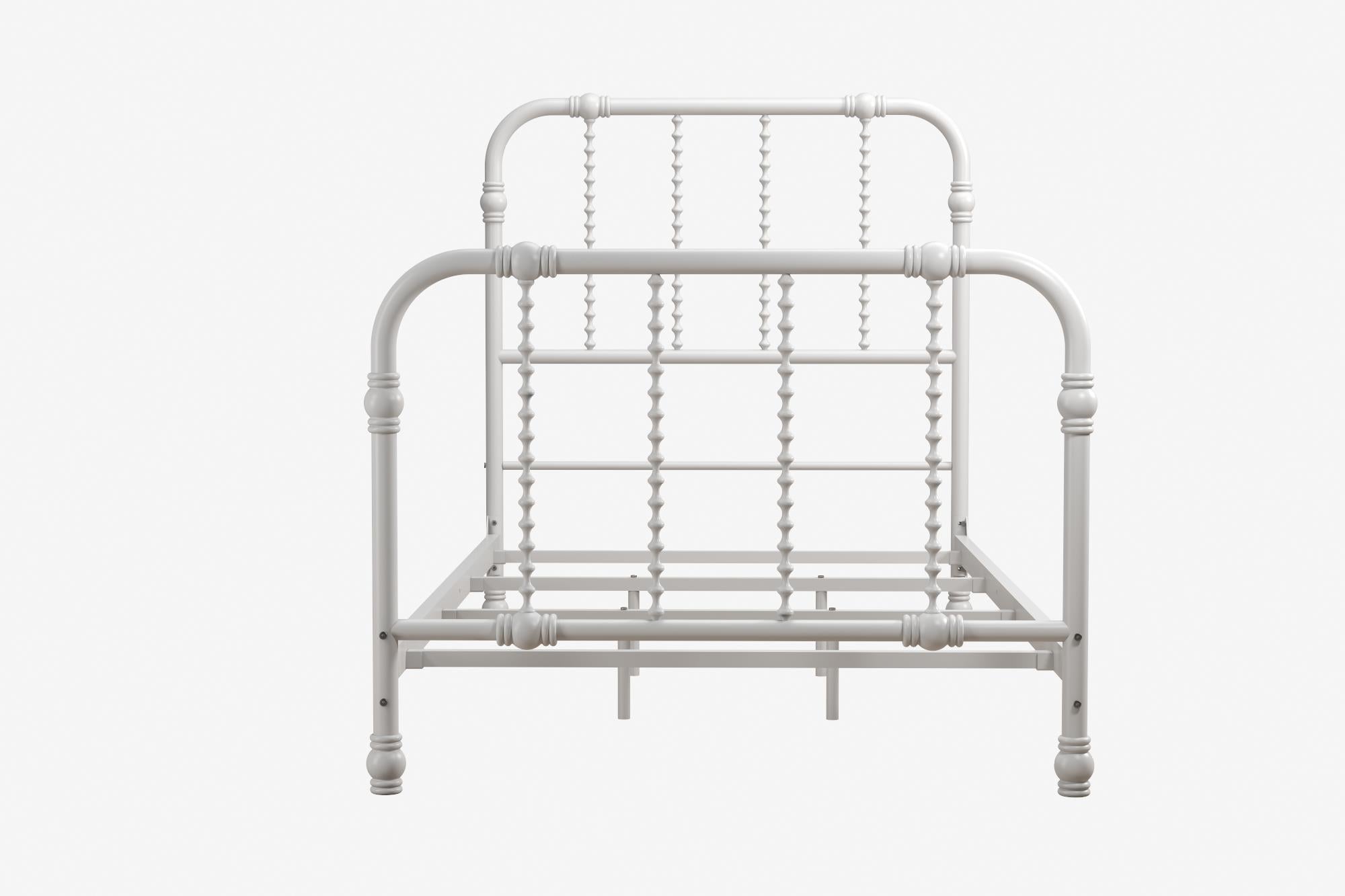 DHP Jenny Lind Metal Bed Frame - White - Twin