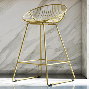 CosmoLiving Ellis Wire Counter Height Bar Stool - Gold