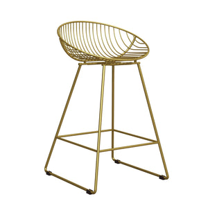 CosmoLiving Ellis Wire Counter Height Bar Stool - Gold