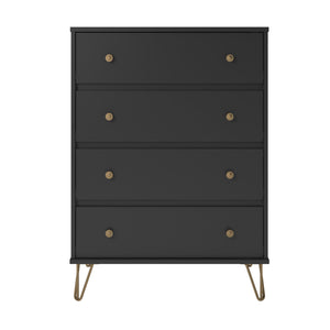 Novogratz Owen 4 Drawer Dresser - Black