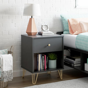 Novogratz Owen Nightstand - Black