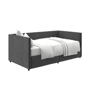 DHP Daybed with Storage - Grey Linen - Twin
