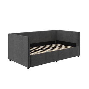 DHP Daybed with Storage - Grey Linen - Twin