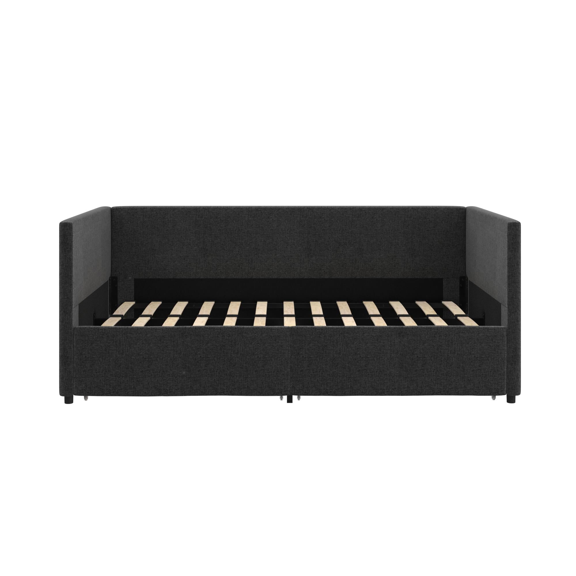 DHP Daybed with Storage - Grey Linen - Twin