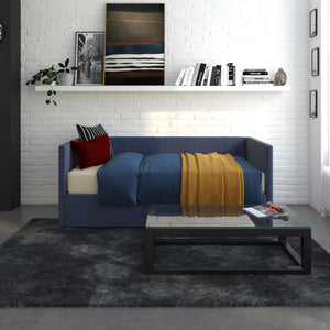 DHP Daybed with Storage - Blue Linen - Twin