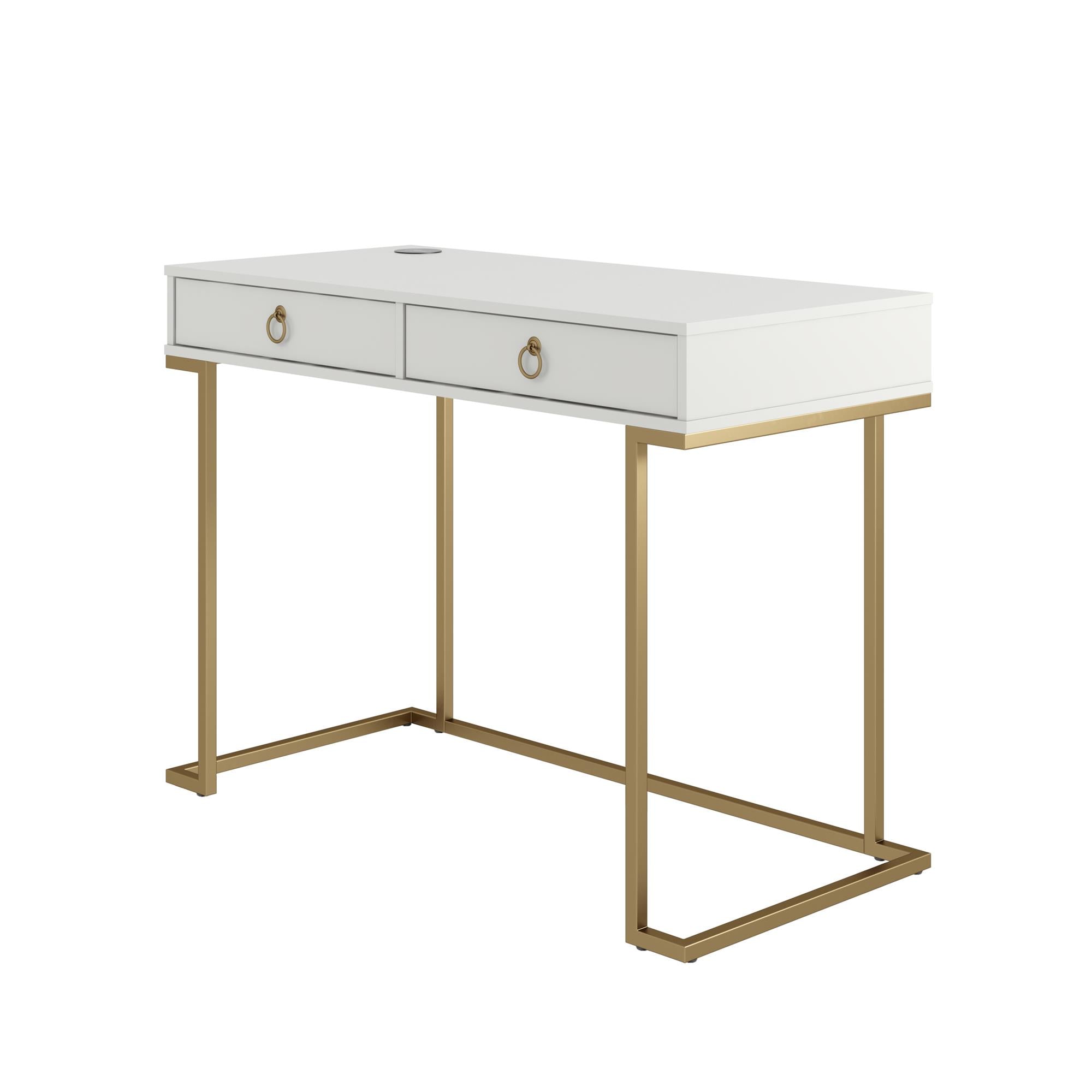 CosmoLiving Camila Writing Desk - White