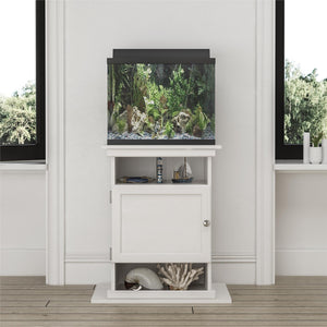 Ollie & Hutch Flipper™ 10/20 Gallon Aquarium or Terrarium Stand - Ivory Oak