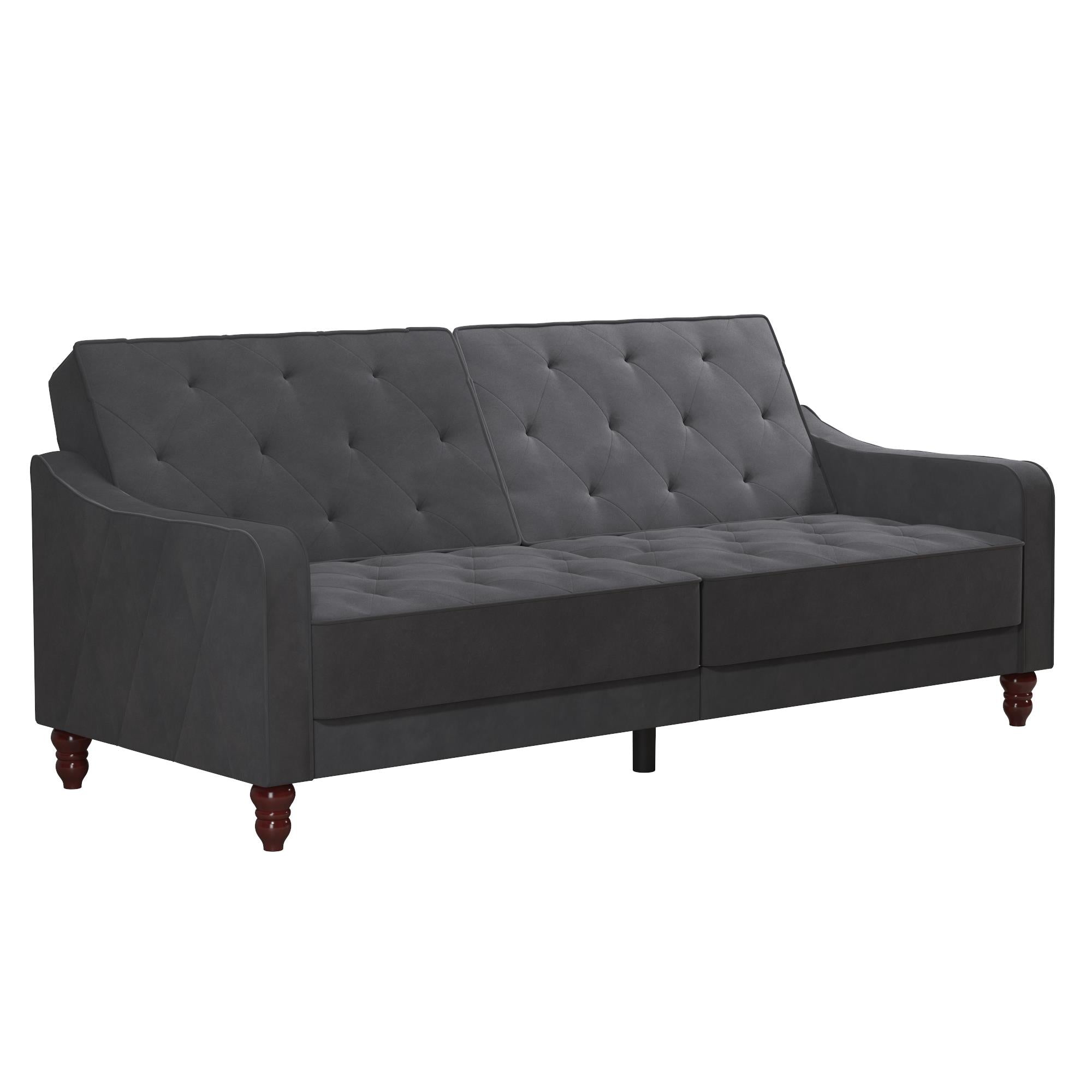 Novogratz Vintage Futon Sofa Bed - Dark Gray
