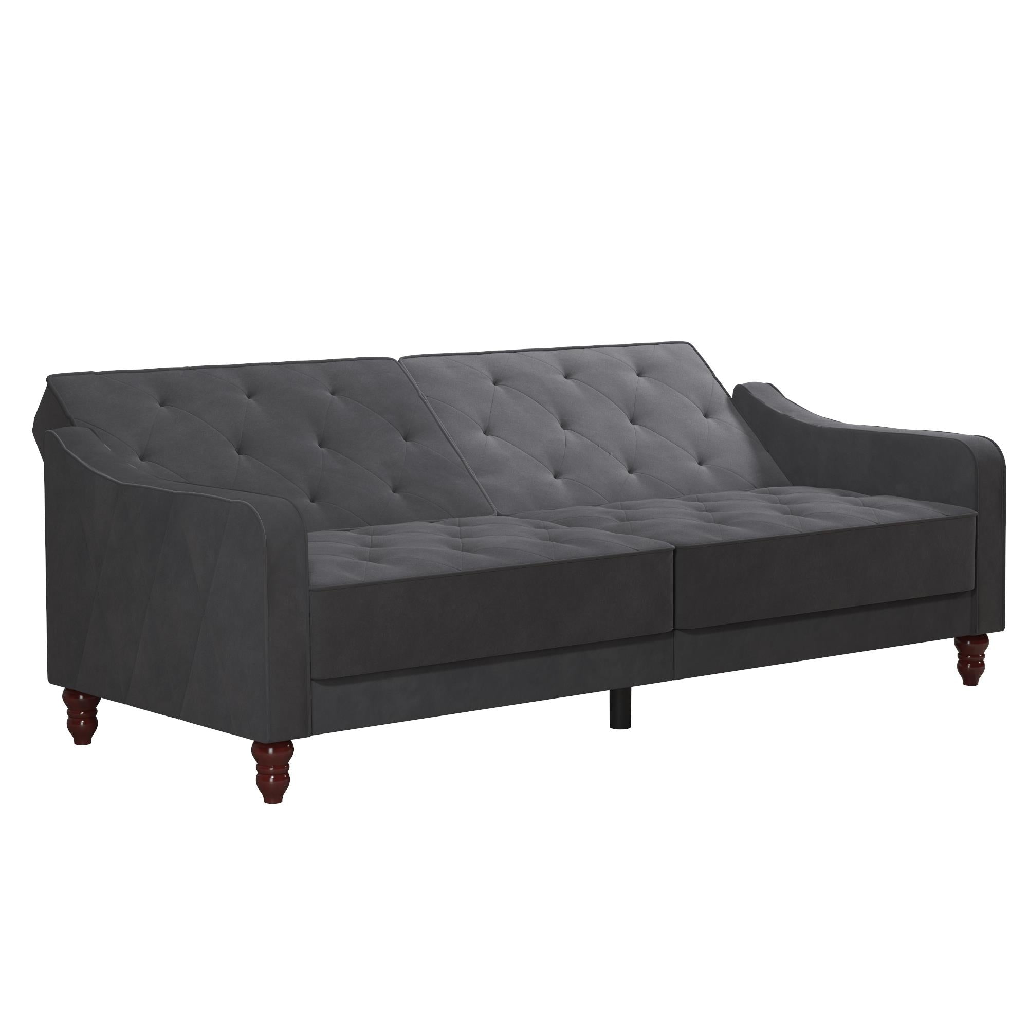 Novogratz Vintage Futon Sofa Bed - Dark Gray