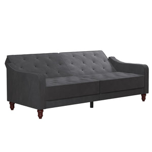 Novogratz Vintage Futon Sofa Bed - Dark Gray