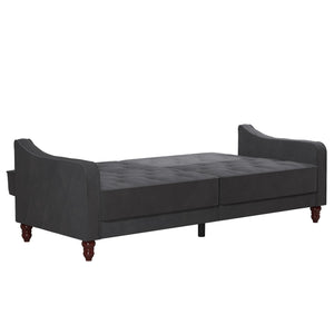 Novogratz Vintage Futon Sofa Bed - Dark Gray
