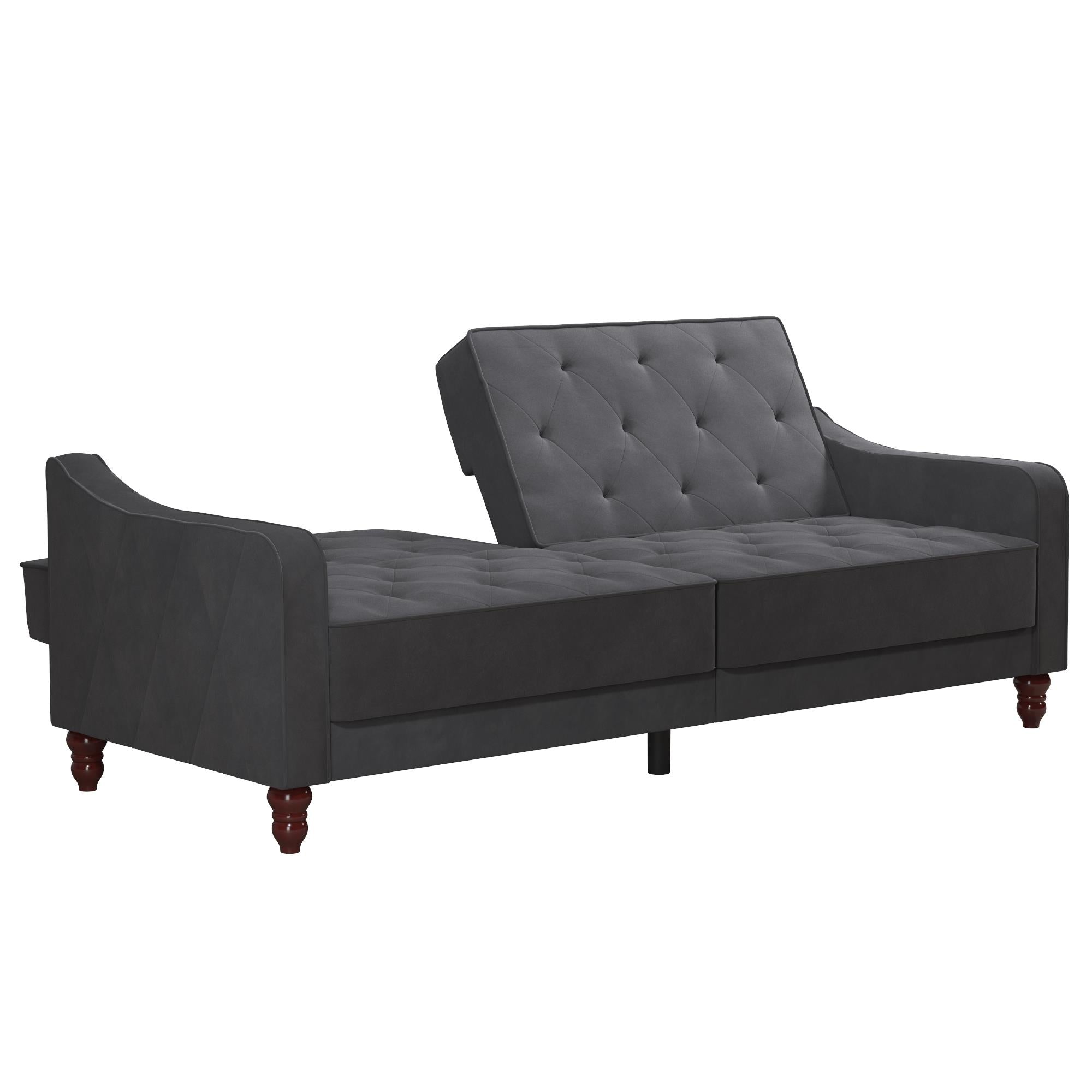 Novogratz Vintage Futon Sofa Bed - Dark Gray
