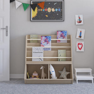 Ameriwood Home Tyler Kids Book and Toy Storage - Blonde Oak
