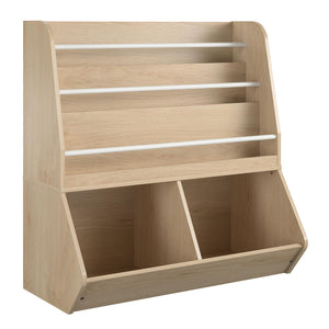Ameriwood Home Tyler Kids Book and Toy Storage - Blonde Oak