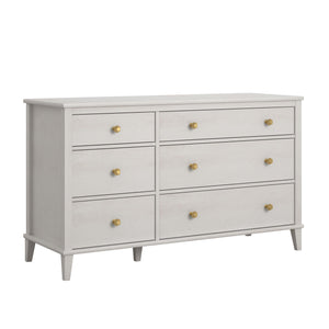 Monarch Hill Poppy 6-Drawer Dresser, Ivory Oak - Ivory Oak