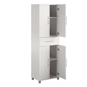 Systembuild Evolution Camberly 4 Door/1 Drawer Storage Cabinet - Ivory Oak