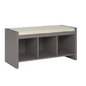 Ameriwood Home Penelope Entryway Storage Bench with Cushion - Taupe