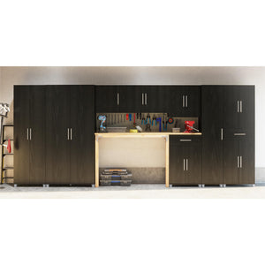 Systembuild Evolution Camberly 4 Door/1 Drawer Storage Cabinet - Black Oak