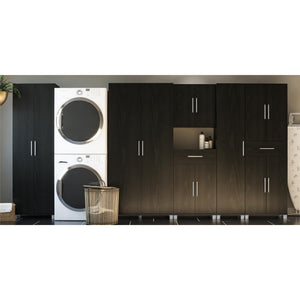 Systembuild Evolution Camberly 4 Door/1 Drawer Storage Cabinet - Black Oak