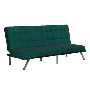 DHP Emily Armless Futon Sofa Bed - Green