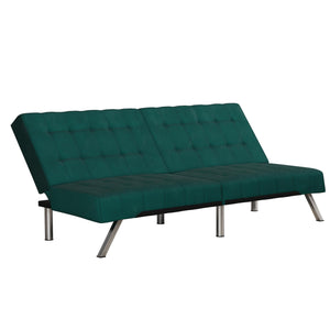 DHP Emily Armless Futon Sofa Bed - Green