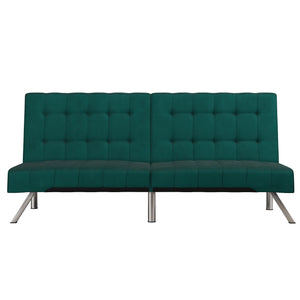 DHP Emily Armless Futon Sofa Bed - Green