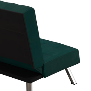DHP Emily Armless Futon Sofa Bed - Green