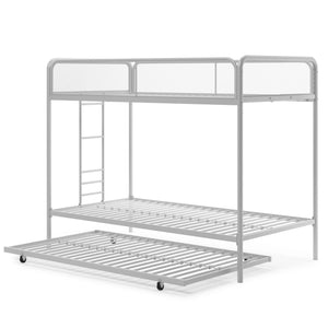 DHP Isaiah Kids' Triple Bunk Bed - White - Twin/Twin/Twin